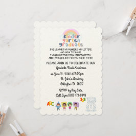 Invitación a graduación de jardines de infancia