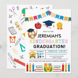 Invitación a graduación de jardines de infancia