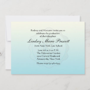 Invitación a graduación de justicia para ciegos