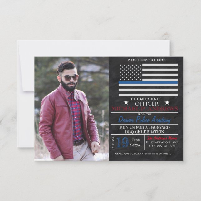  Invitación a graduación de la Academia de Policía (Anverso)