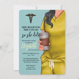 Invitación a graduación de la escuela de Enfermerí