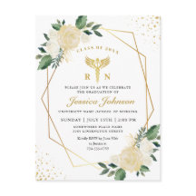 Invitación a graduación de la Escuela de Enfermerí