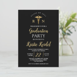 Invitación a graduación de la escuela de enfermerí