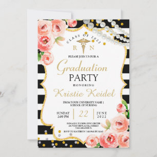Invitación a graduación de la Escuela de Enfermerí