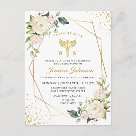 Invitación a graduación de la Escuela de Enfermerí