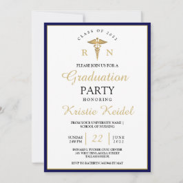 Invitación a graduación de la escuela de enfermerí