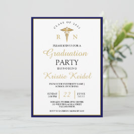 Invitación a graduación de la escuela de enfermerí