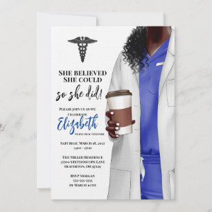 Invitación a graduación de la Escuela de Medicina 