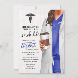 Invitación a graduación de la Escuela de Medicina 