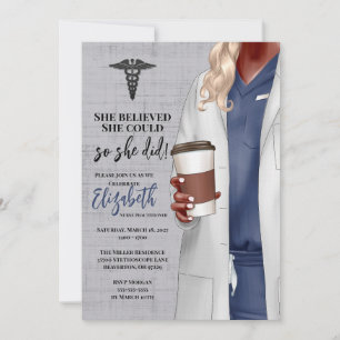 Invitación a graduación de la Escuela de Medicina 