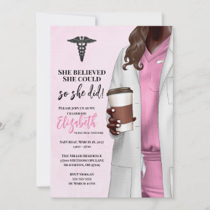 Invitación a graduación de la Escuela de Medicina 