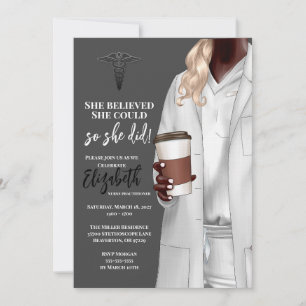 Invitación a graduación de la Escuela de Medicina