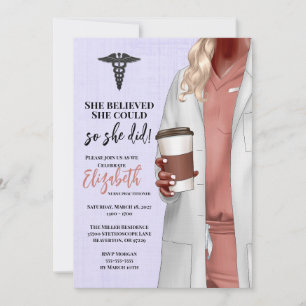 Invitación a graduación de la Escuela de Medicina