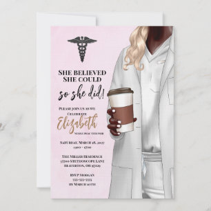 Invitación a graduación de la Escuela de Medicina