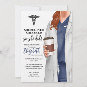 Invitación a graduación de la Escuela de Medicina 