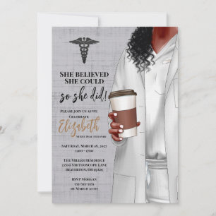 Invitación a graduación de la Escuela de Medicina 