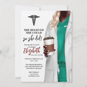 Invitación a graduación de la Escuela de Medicina 
