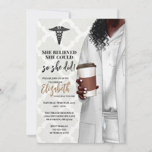 Invitación a graduación de la Escuela de Medicina 