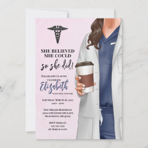 Invitación a graduación de la Escuela de Medicina 