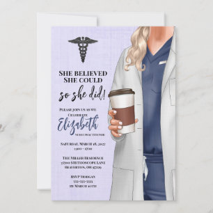 Invitación a graduación de la Escuela de Medicina 