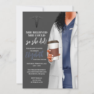 Invitación a graduación de la Escuela de Medicina 
