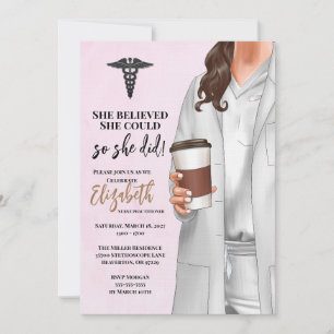Invitación a graduación de la Escuela de Medicina 