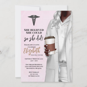 Invitación a graduación de la Escuela de Medicina 