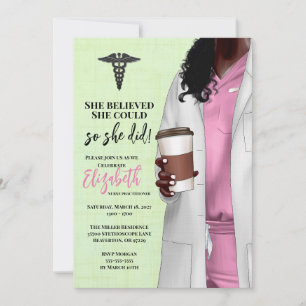 Invitación a graduación de la Escuela de Medicina