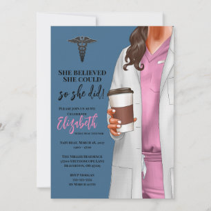 Invitación a graduación de la Escuela de Medicina