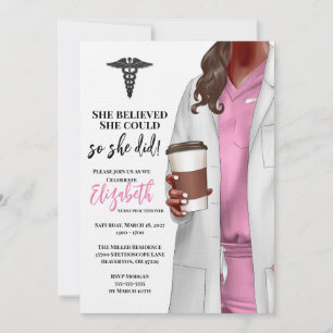 Invitación a graduación de la Escuela de Medicina 