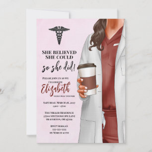 Invitación a graduación de la Escuela de Medicina 