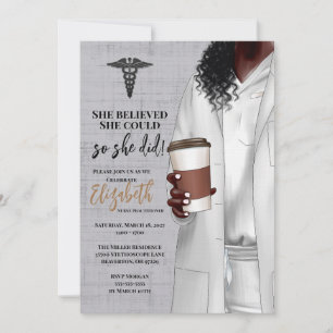 Invitación a graduación de la Escuela de Medicina 