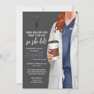 Invitación a graduación de la Escuela de Medicina 