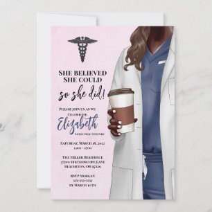 Invitación a graduación de la Escuela de Medicina