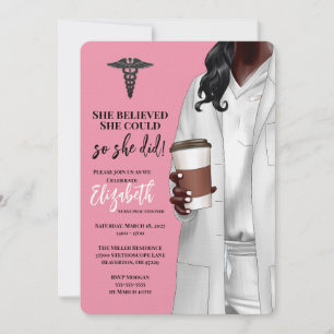 Invitación a graduación de la Escuela de Medicina 