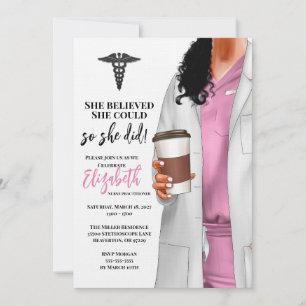 Invitación a graduación de la Escuela de Medicina 