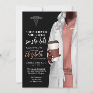 Invitación a graduación de la Escuela de Medicina