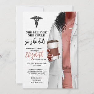 Invitación a graduación de la Escuela de Medicina 