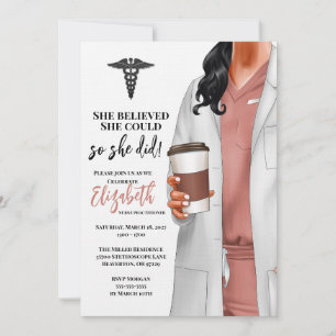 Invitación a graduación de la Escuela de Medicina 