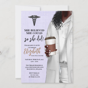 Invitación a graduación de la Escuela de Medicina 