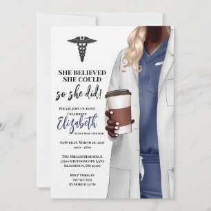 Invitación a graduación de la Escuela de Medicina 
