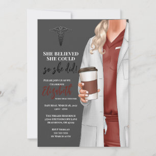 Invitación a graduación de la Escuela de Medicina