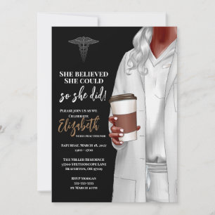 Invitación a graduación de la Escuela de Medicina 