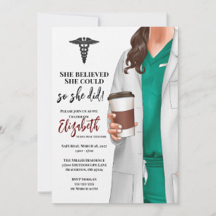 Invitación a graduación de la Escuela de Medicina 