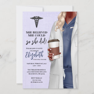 Invitación a graduación de la Escuela de Medicina 