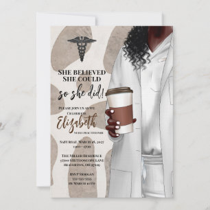 Invitación a graduación de la Escuela de Medicina