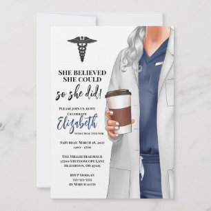 Invitación a graduación de la Escuela de Medicina 