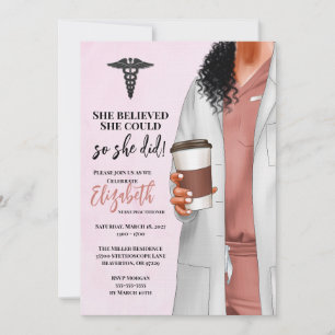Invitación a graduación de la Escuela de Medicina 