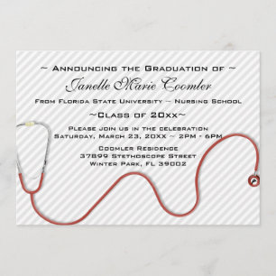 Invitación a graduación de la Escuela de Medicina