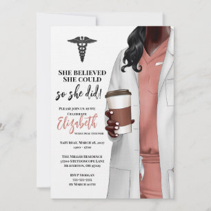 Invitación a graduación de la Escuela de Medicina